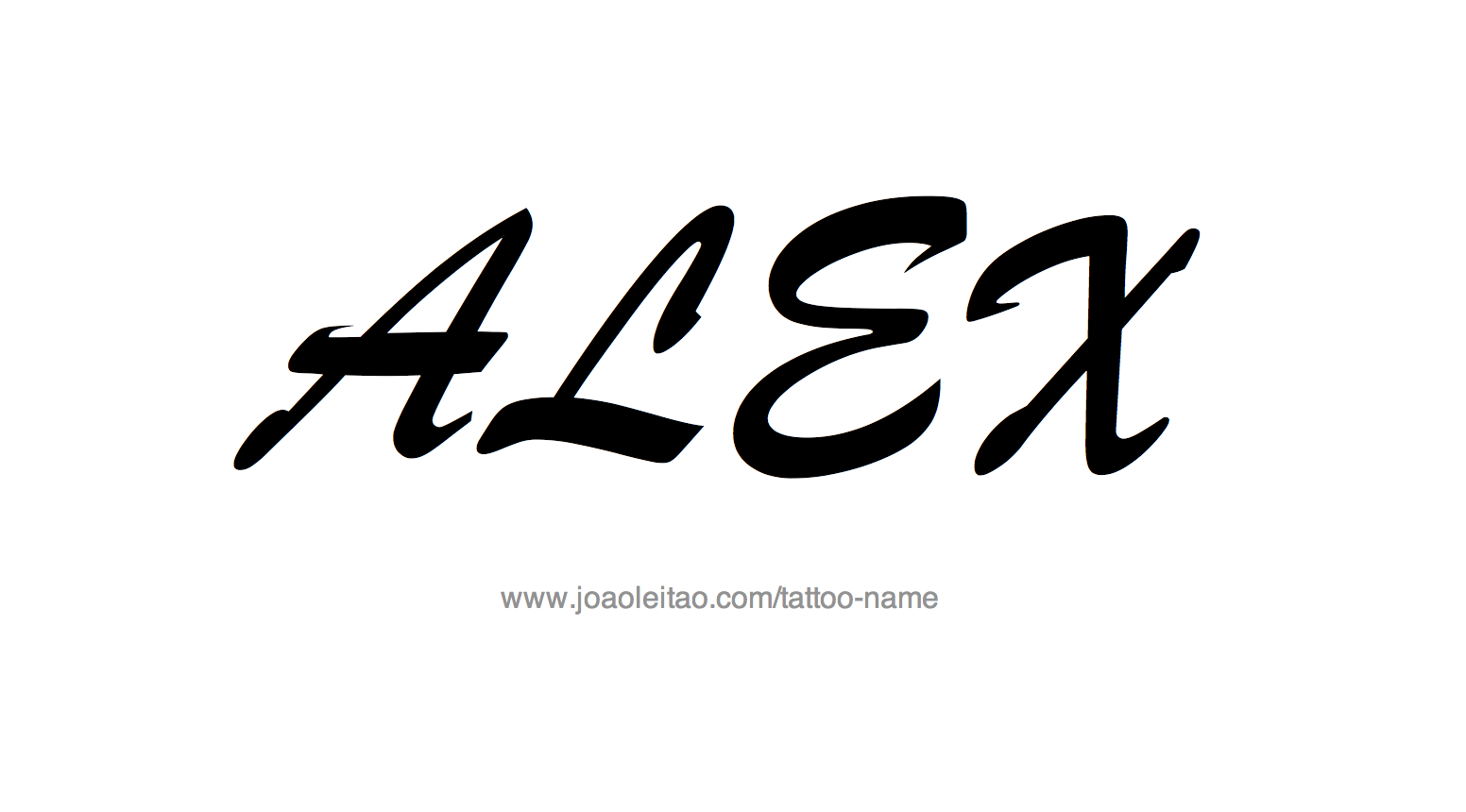 Alex Name Tattoo Designs